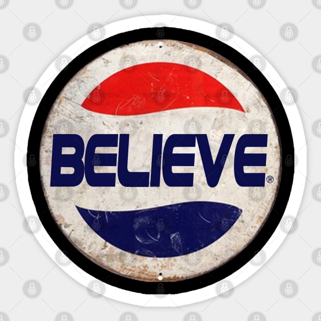 Believe or Pepsi Sticker by VNKARTISTAN STD